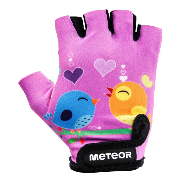 Meteor Kinder/kids uil fietshandschoenen UTPP594_pink large