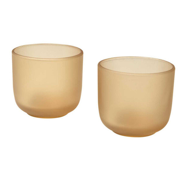 Seasons Boorsilicaatglas 200ml beker (set van 2) UTPF4801_oatmeal large