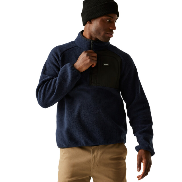 Regatta Heren frankie borg fleece jas UTRG11984_navy large