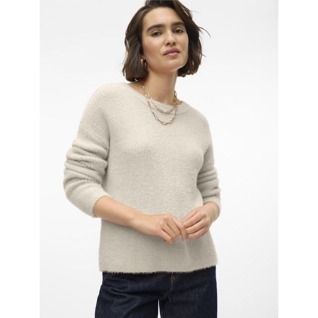 Vero Moda Vmpuff ls o-neck pullover boo beige 4219.05.0124 large