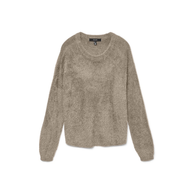 Vero Moda Vmpuff ls o-neck pullover boo taupe 4219.77.0050 large