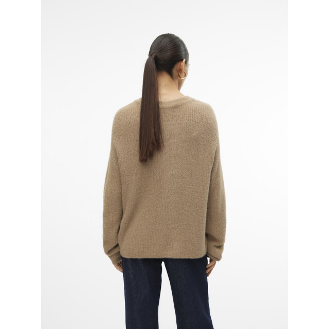 Vero Moda Vmpuff ls o-neck pullover boo taupe 4219.77.0050 large