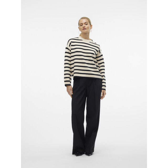 Vero Moda vmsaba ls o-neck button pullover ga 10310474 birch 06712.198.0266 large