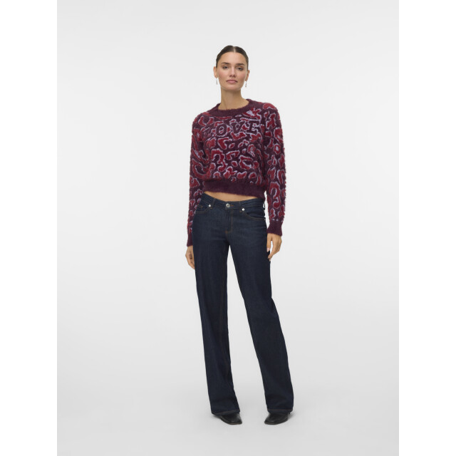 Vero Moda vmjungle ls o-neck pullover boo 10331525 winetasting 06712.680.0006 large