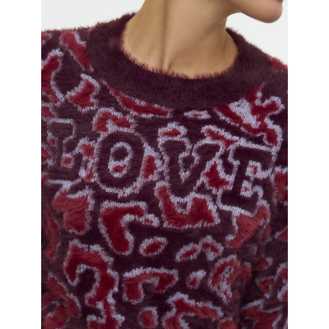 Vero Moda vmjungle ls o-neck pullover boo 10331525 winetasting 06712.680.0006 large