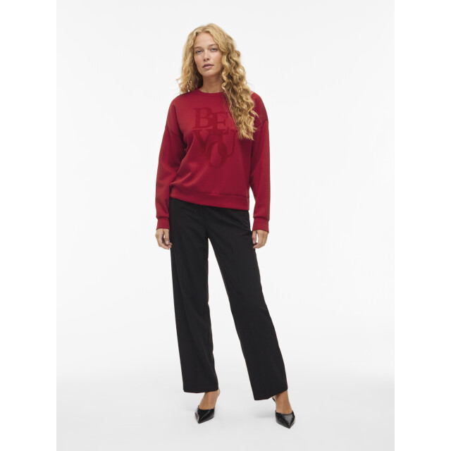 Vila vireflect be you o-neck l/s top 14110271 jester red 06721.640.0037 large