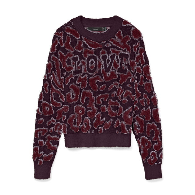 Vero Moda vmjungle ls o-neck pullover boo 10331525 winetasting 06712.680.0006 large