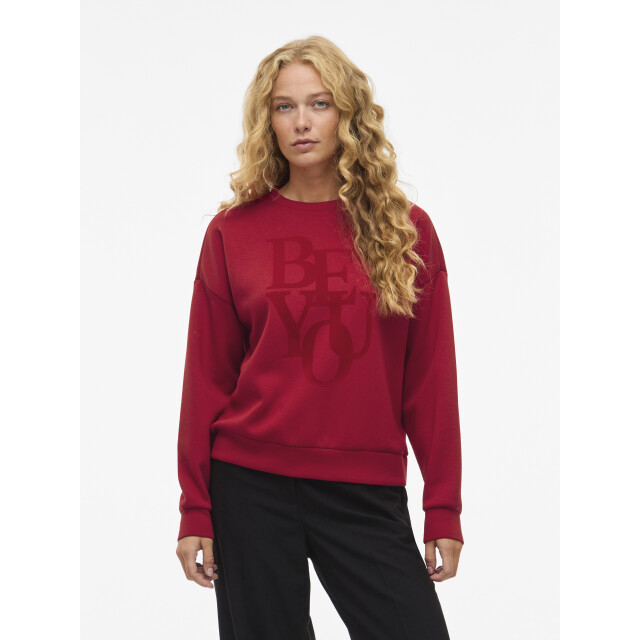 Vila vireflect be you o-neck l/s top 14110271 jester red 06721.640.0037 large