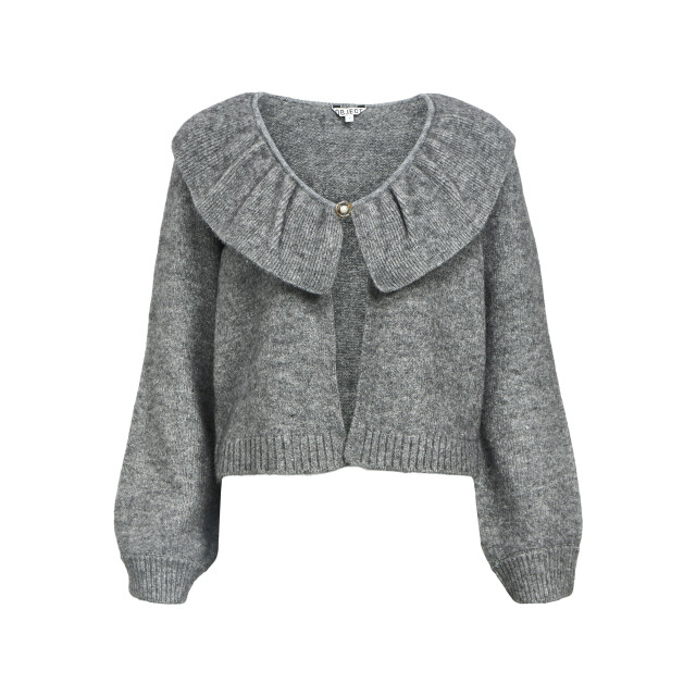Object objdenisi l/s lo knit cardigan noos 23047269 medium grey melange 06741.941.0010 large