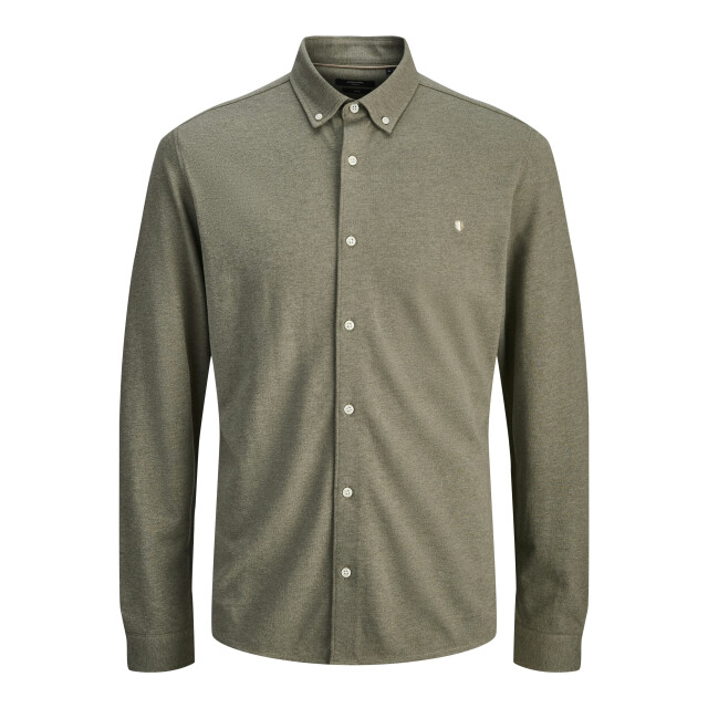Jack & Jones jprblublake pique detail l/s shirt 12284463 aloe 05631.369.0132 large