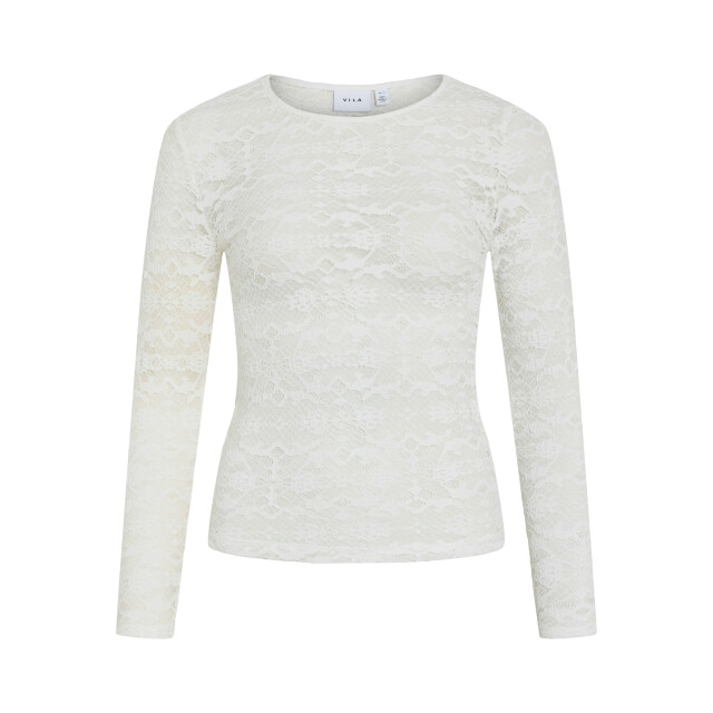 Vila vivelina l/s lace top/1 14112677 snow white 06615.999.0075 large