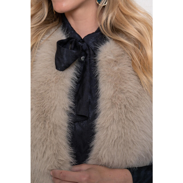 Geisha gilet fake fur 55852-19 935 greige 06226.940.0013 large