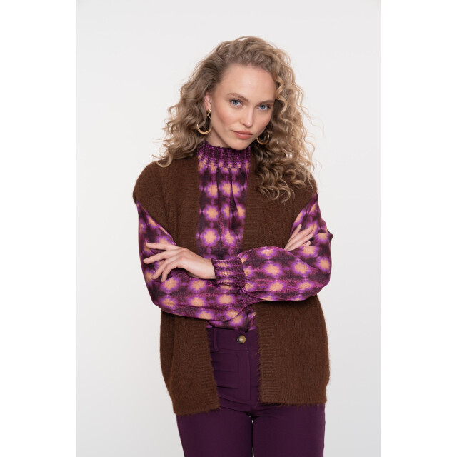 Geisha gilet hairy 54830-29 775 brown 06228.820.0048 large