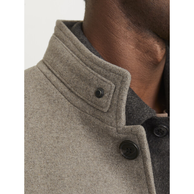 Jack & Jones jjemelton wool coat sn 12258672 greige 05116.940.0001 large