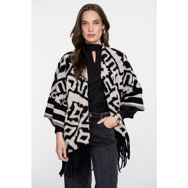 Geisha poncho jacquard 55537-70 999 /sand 06811.991.0022 large