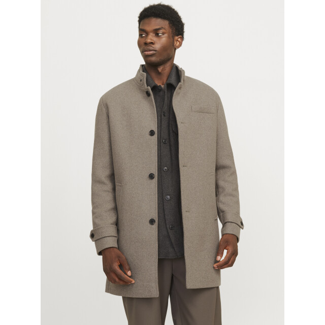 Jack & Jones jjemelton wool coat sn 12258672 greige 05116.940.0001 large