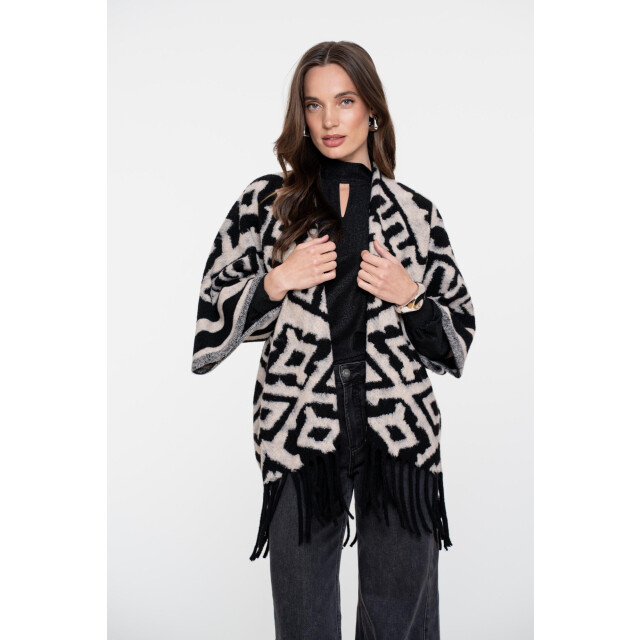 Geisha poncho jacquard 55537-70 999 /sand 06811.991.0022 large