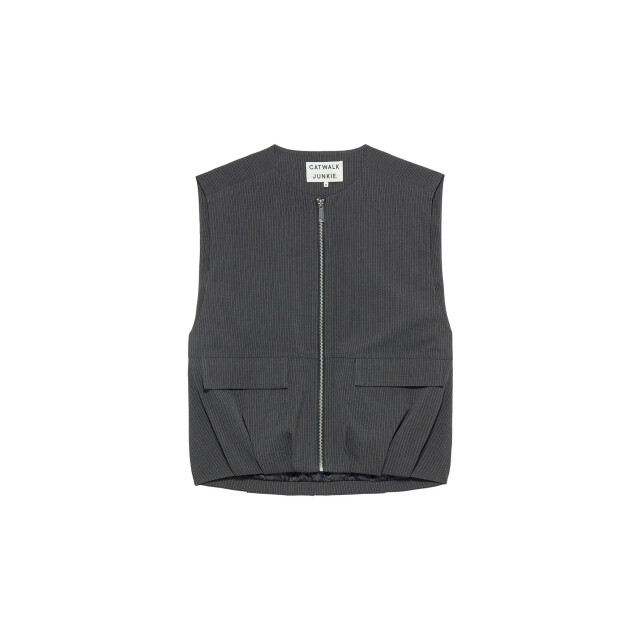 Catwalk Junkie 2504022402 pinstripe bodywarmer 2504022402 Pinstripe bodywarmer large