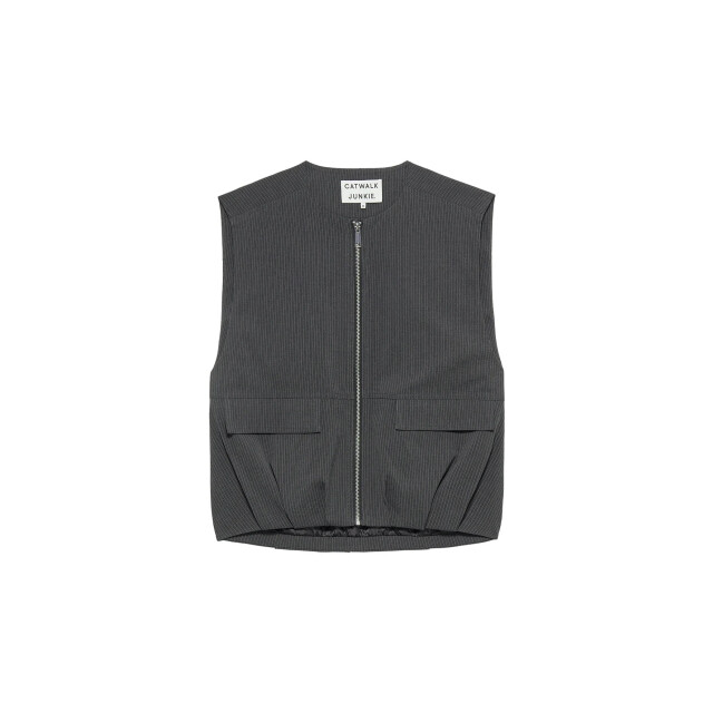 Catwalk Junkie 2504022402 pinstripe bodywarmer 2504022402 Pinstripe bodywarmer large