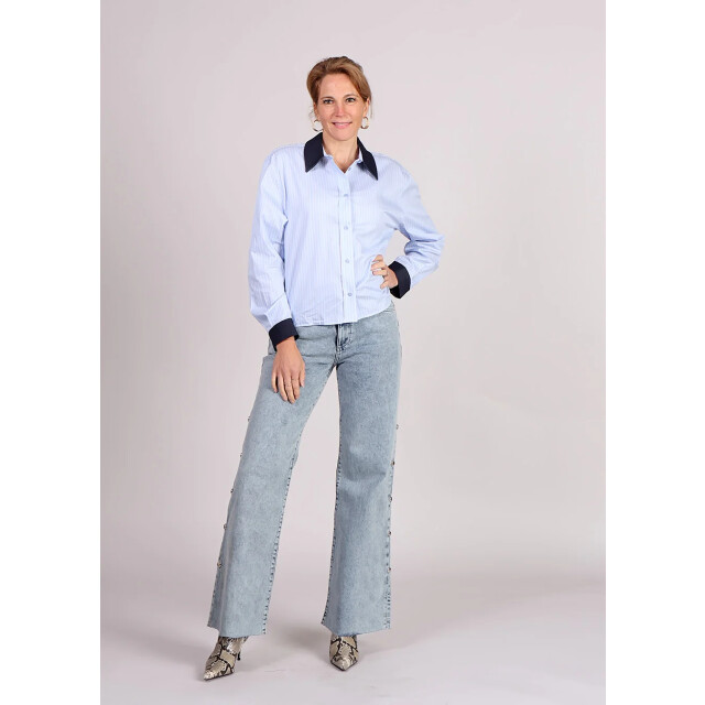 Homage to Denim Homage mid waist wide leg jeans h big studs 9608829862216 large