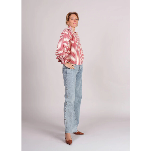 FRNCH Choupette blouse schouderdetails gestreept 9610265723208 large