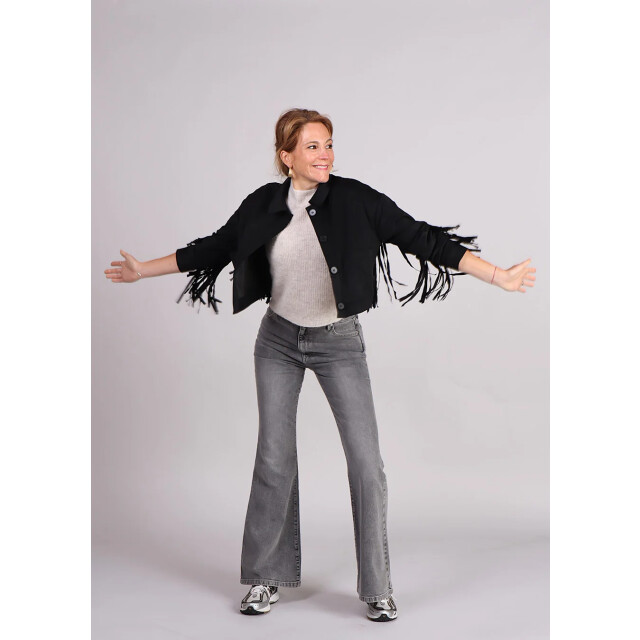 Studio Amaya Ilva jasje franjes suede 9614044660040 large