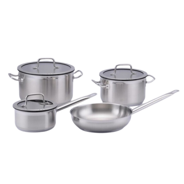 BergHOFF Essentials hotel kookpannenset 4 delig rvs downdraft 1132008 large