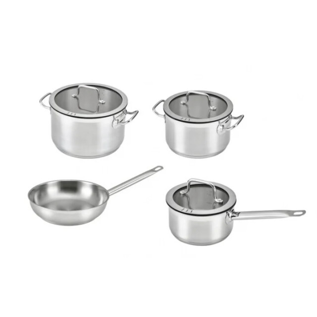 BergHOFF Essentials hotel kookpannenset 4 delig rvs downdraft 1132008 large