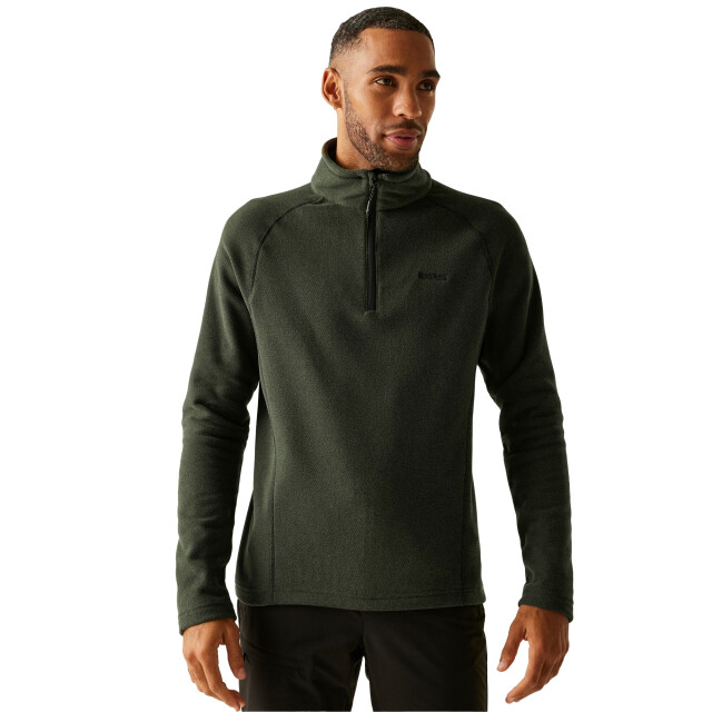 Regatta Geweldige outdoors heren kenger half zip honeycomb fleece UTRG2836_olivenight large