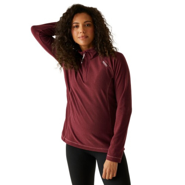 Regatta Geweldige outdoor dames montes half zip fleece top UTRG1953_darkpimento large