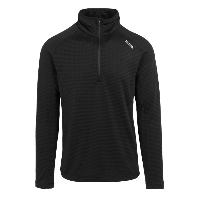 Regatta Heren yonder ii half zip fleece top UTRG11053_black large