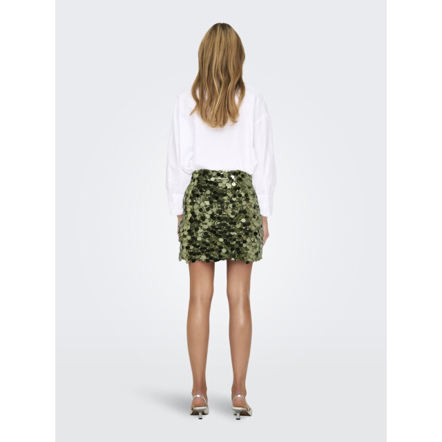 Only Onljadel sequins skirt wvn army 4469.26.0001 large