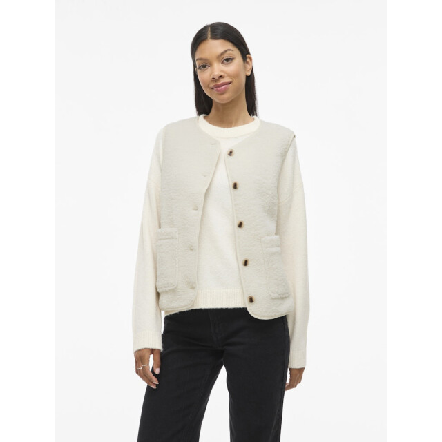 Vila Viada teddy vest off-white 4259.02.0012 large