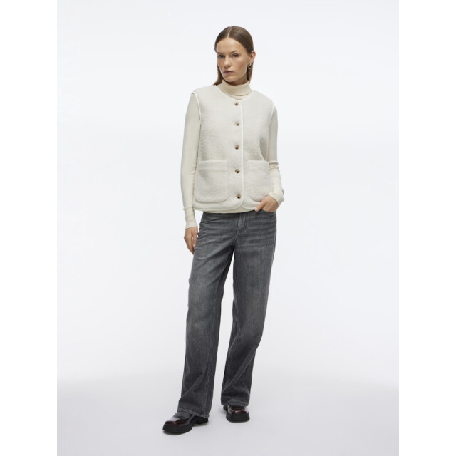 Vila Viada teddy vest off-white 4259.02.0012 large