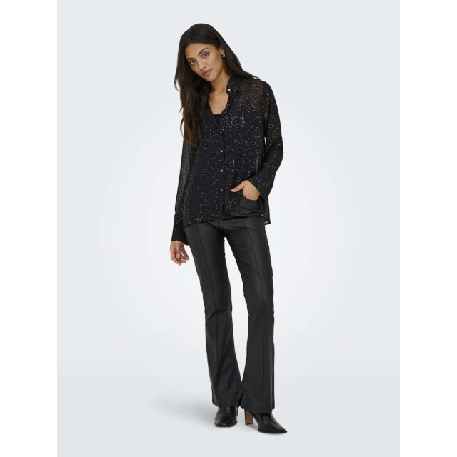 Only Onlstar life l/s grace glitter shirt wvn black/the 15360319-177911001 large