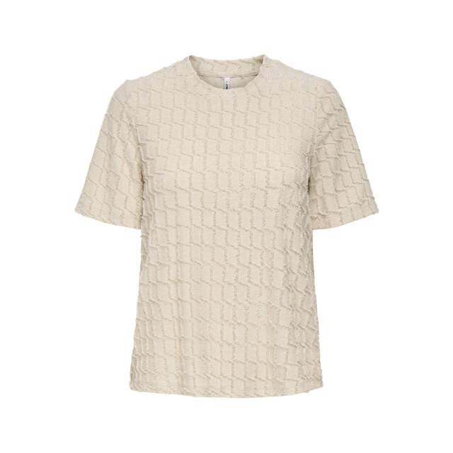 Only onlines life 2/4 o-neck glitter top 15358982 birch 06011.198.0172 large