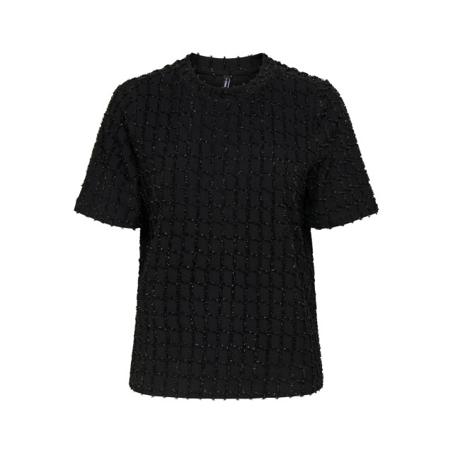Only onlines life 2/4 o-neck glitter top 15358982 black 06011.999.0024 large