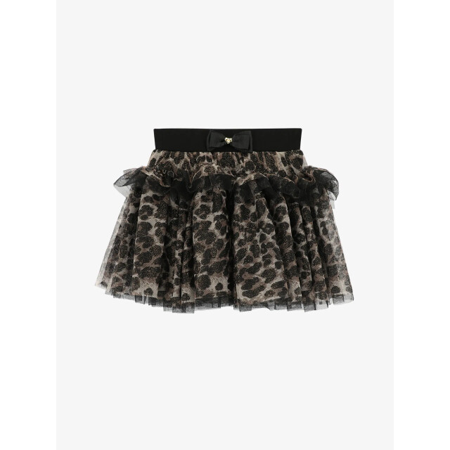 Angels Face Meisjes rok georgian tulle leopard zwart GEORGIAN-LEOPARD-SKIRT-BLACK large