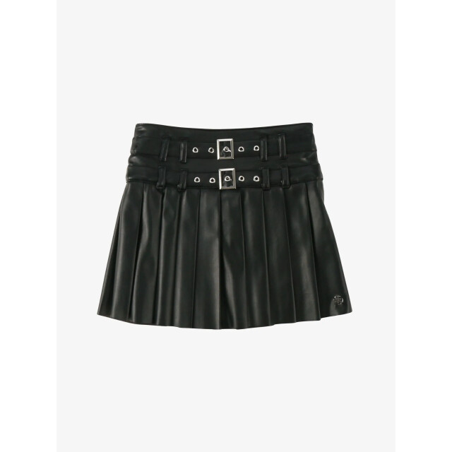 Guess Meisjes rok pu midi zwart J5YD04-WFV60-JBLK large