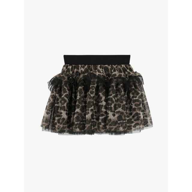 Angels Face Meisjes rok georgian tulle leopard zwart GEORGIAN-LEOPARD-SKIRT-BLACK large