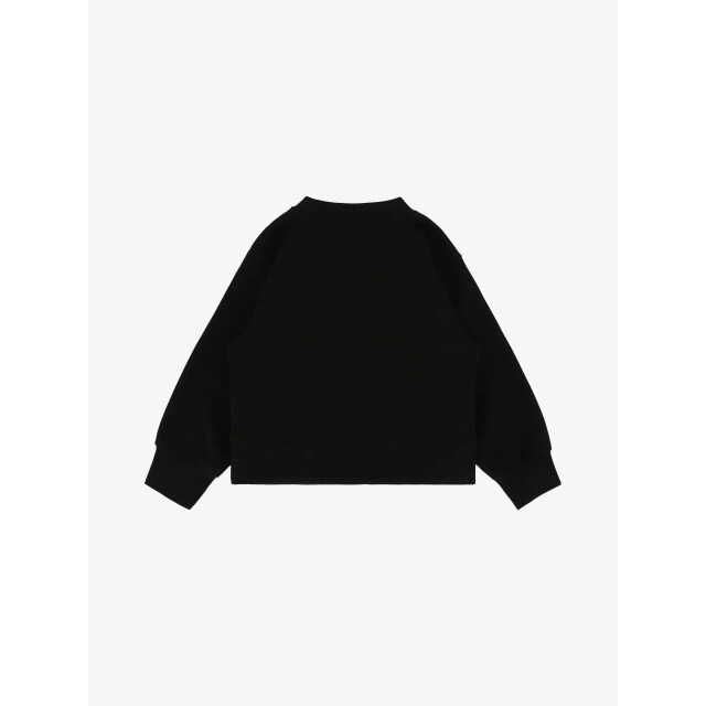 Angels Face Meisjes sweater paula leopard tulle bow zwart PAULA-SWEAT-WITH-LEOPARD-TULLE-BOW-BLACK large