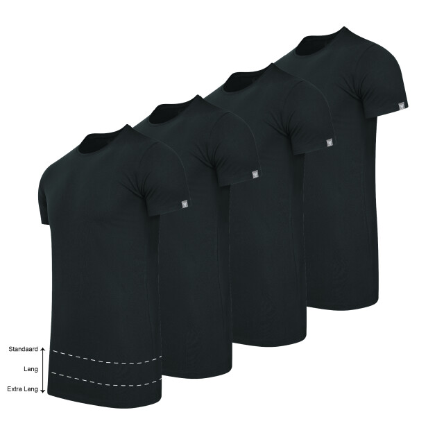 Cappuccino Italia 4-pack t-shirts CAP-4PT-O-BLK-XXL large