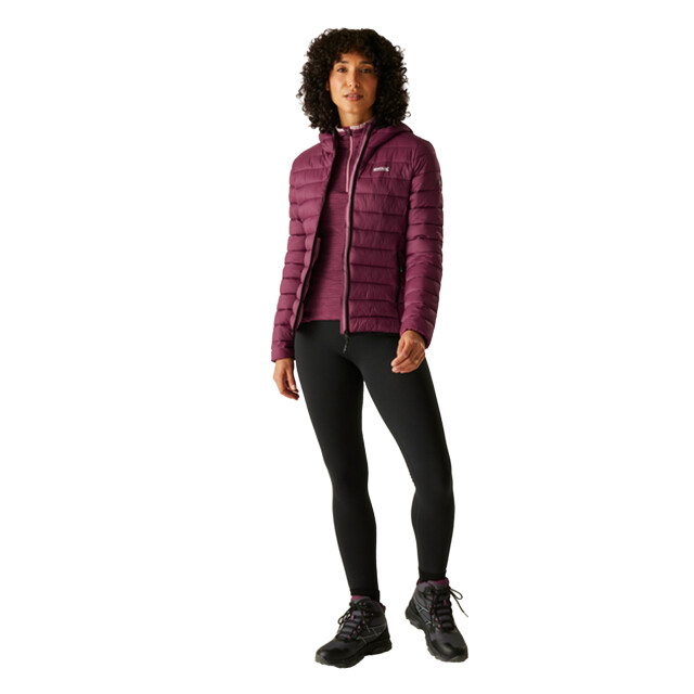 Regatta Dames marizion gewatteerd jack met capuchon UTRG8942_darkpimento large