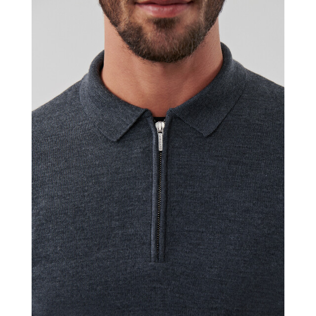 Cavallaro Cavallaro zip polo long sleeve 106562-001-L large