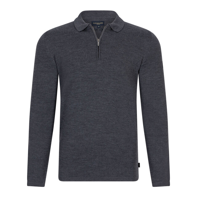Cavallaro Cavallaro zip polo long sleeve 106562-001-L large