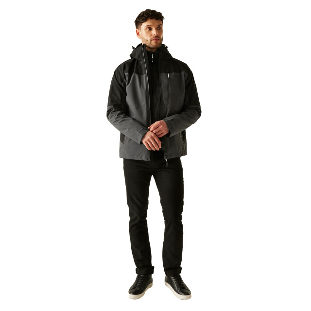 Regatta Heren wentwood 3 in 1 jas UTRG12235_ashblack large