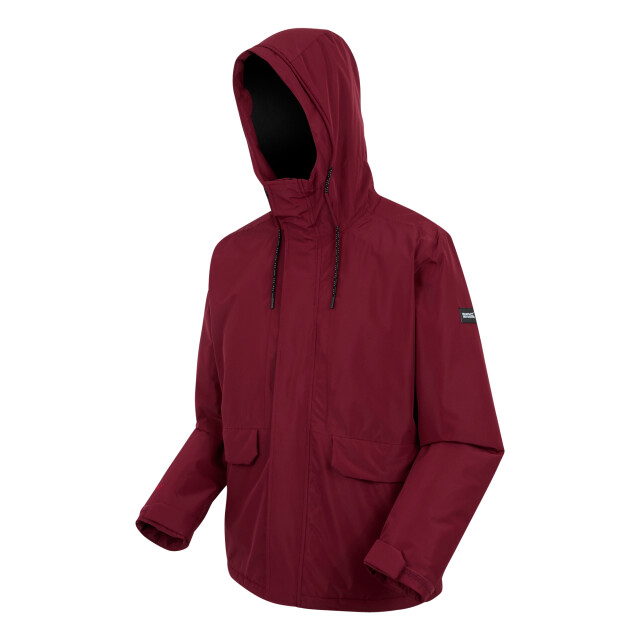 Regatta Heren sterlings geïsoleerde waterdichte jas UTRG12236_darkmaroonblack large