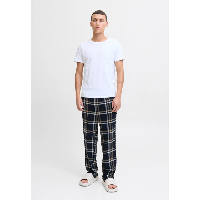 Jack & Jones Heren pyjamabroek flanel lange pijpen jacrimon pants zwart geruit 12182711-Desert Taupe large