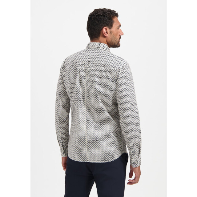 No Excess Shirt stretch allover printed ecru dessin 5309.08.0004 large