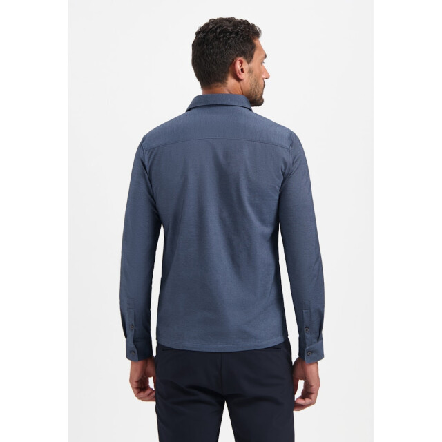 No Excess Shirt jersey blue denim 5309.35.0014 large